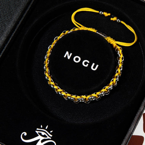 Liens Kangourou | Bracelet Mini Kismet | Jaune x Argent